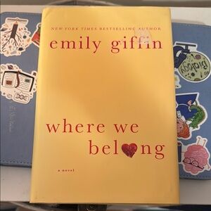 Yellow 'Where We Belong' Hardcover Book